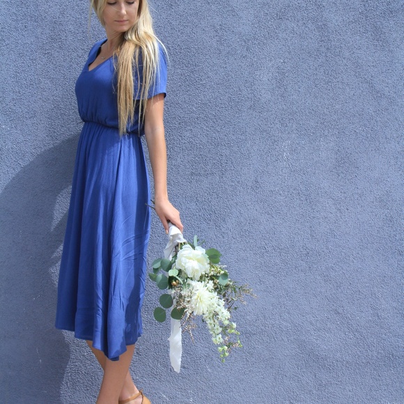 NWT Blue Bridesmaid Dress - Picture 3 of 6